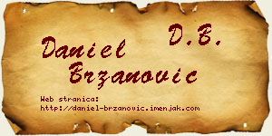 Daniel Brzanović vizit kartica